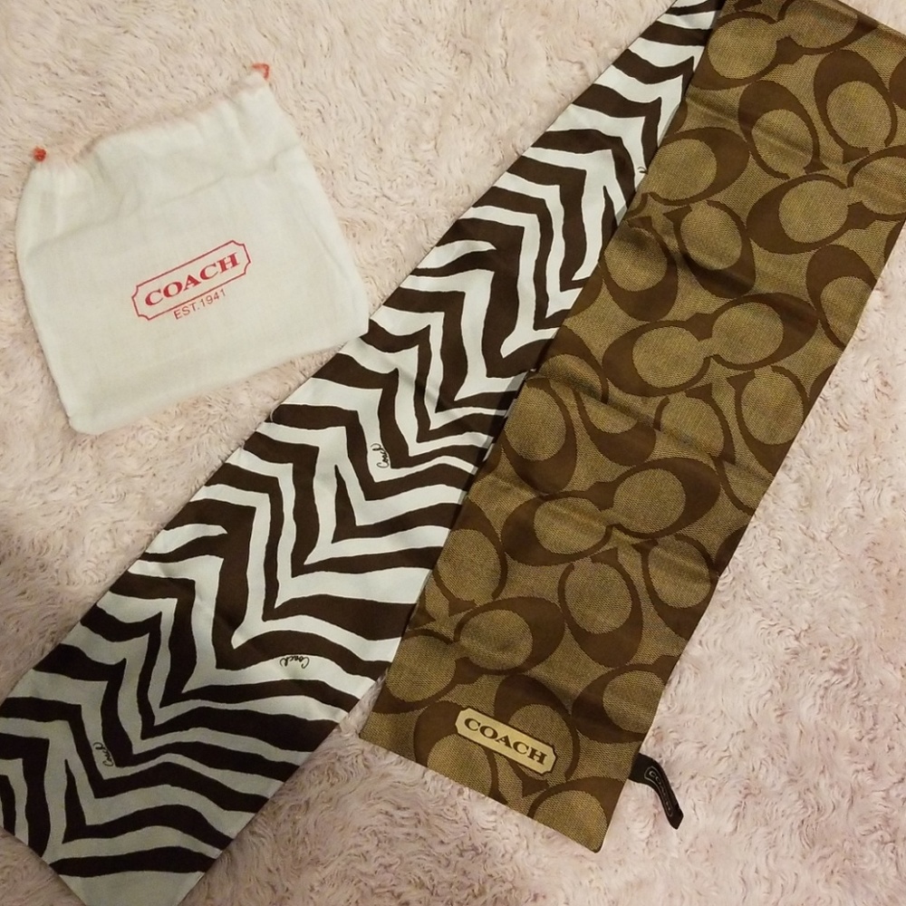 Coach Silk Scarf, 60 inches long